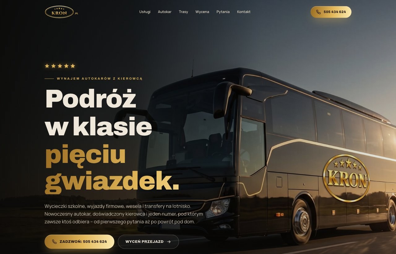KRON – wynajem autokarów