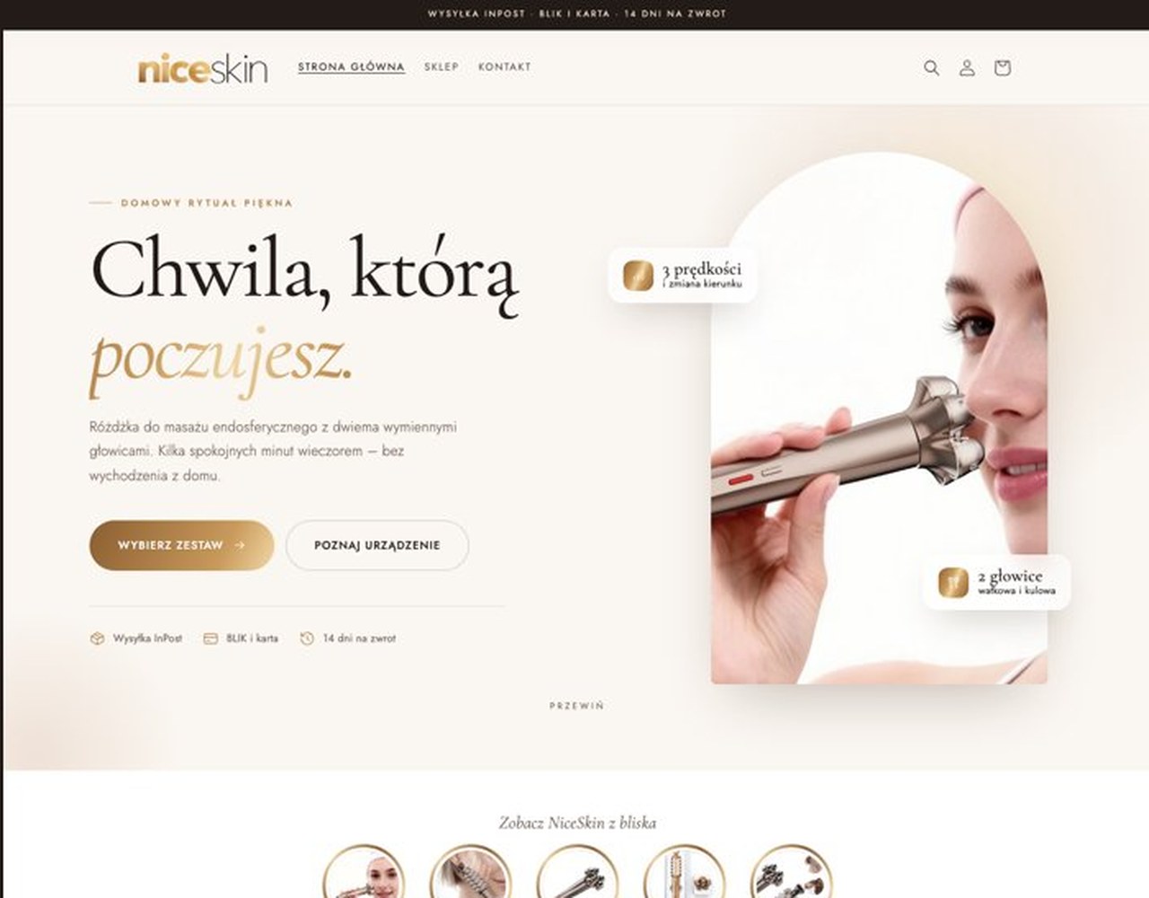 niceskin, sklep z urządzeniem do masażu twarzy